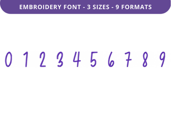 Greatly Beloved Font 0 to 9