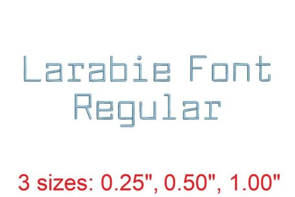 Larabie Font LT Embroidery Font