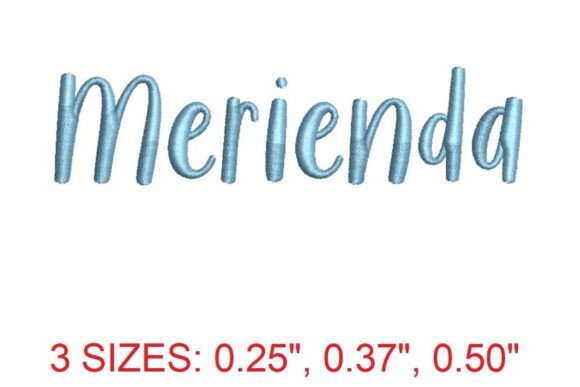 Merienda Embroidery Font