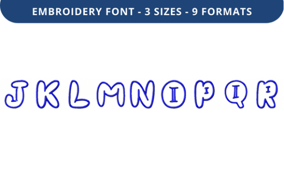 Pop That Bubble Font J to R