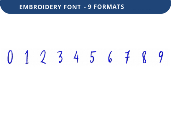 Under Secretary Font 0 to 9